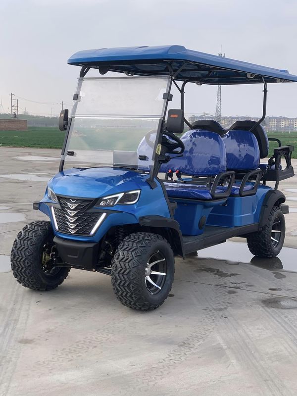 Sechs-Sitzer-Elektrische Off-Road Luxus-Golfkarre Elektromagnetische Bremse unterstützt kundenspezifische Farbe und LOGO
