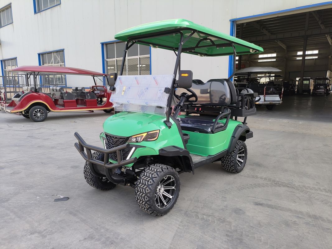 Der neue Off-Road 4-Sitzer grüner High-End-Elektro-Golfwagen unterstützt maßgeschneiderte Farben und LOGO Vierradscheibenbremsen