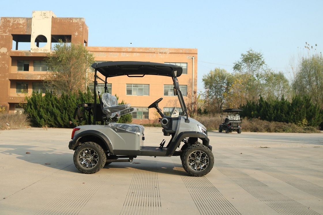 ที่นั่งใหญ่ที่สะดวกสบาย 2 ที่นั่งไฟฟ้า Custom Golf Cart ความเคลื่อนไหวสี่ล้อ Scooter สําหรับทุกวัย