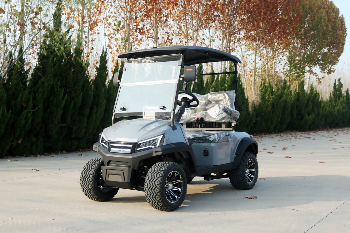 ที่นั่งใหญ่ที่สะดวกสบาย 2 ที่นั่งไฟฟ้า Custom Golf Cart ความเคลื่อนไหวสี่ล้อ Scooter สําหรับทุกวัย