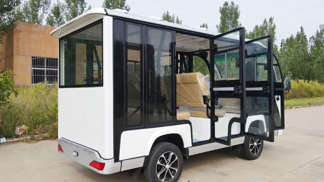8-Seater Enclosed Electric Sightseeing Bus Can Have Built-In Air Conditioning And Supports Customized Colors And Logos For Scenic Spots Or Hotel Airport Transfers.