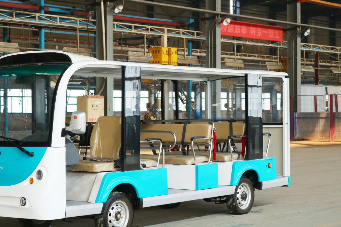 14-Seater Open-Top Electric Sightseeing Bus With Customizable Color And LOGO OEM And ODM