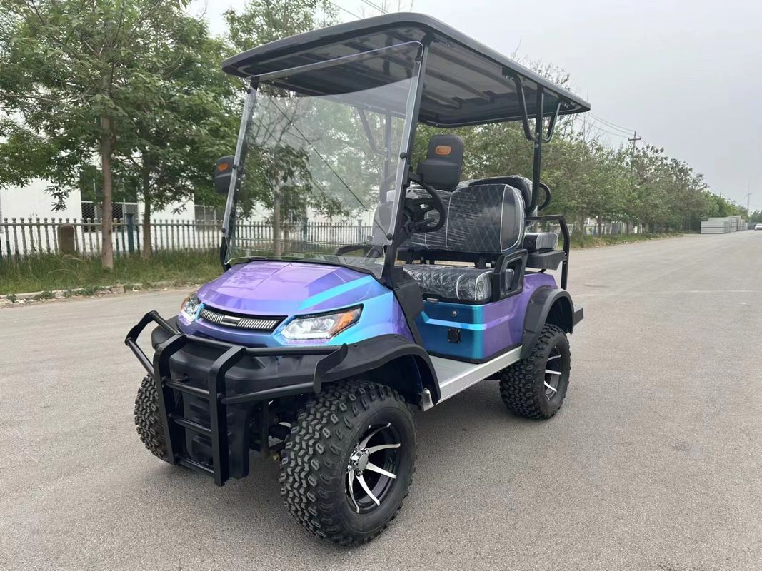 Fashion Meets Performance Colorful Golf Cart Blending Stunning Aesthetics With Superior Capabilities For More Effortless Enjoyable Course Experience