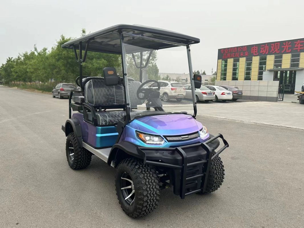 Fashion Meets Performance Colorful Golf Cart Blending Stunning Aesthetics With Superior Capabilities For More Effortless Enjoyable Course Experience
