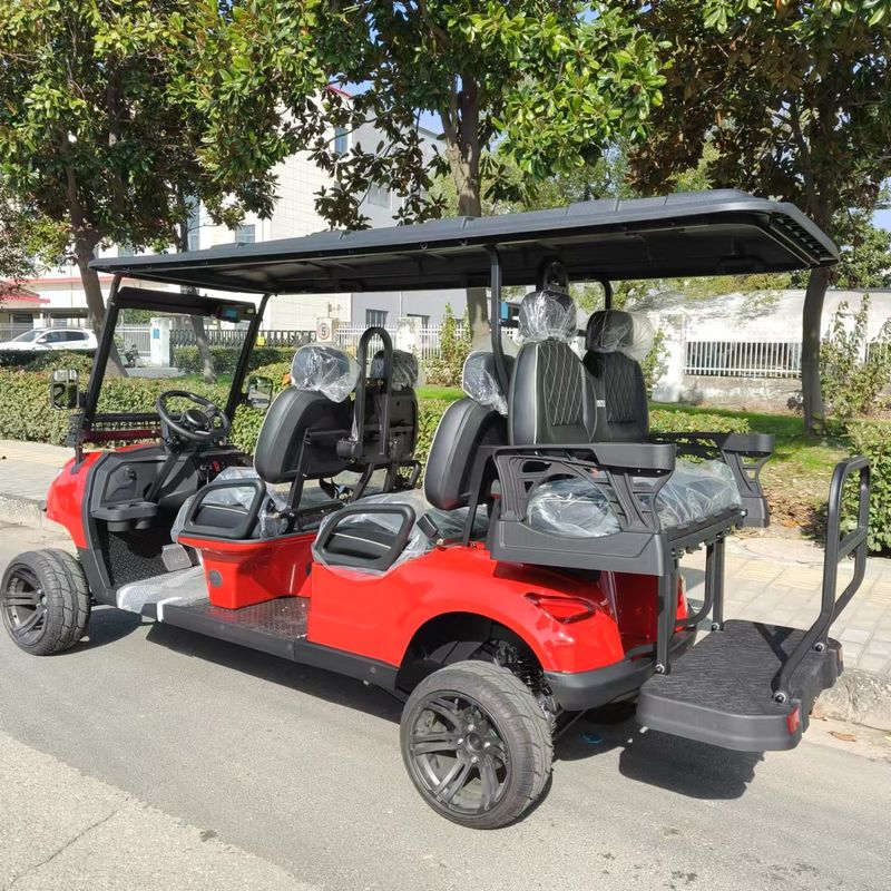 Modern Chassis 6 Seat Street Legal Trailer Vintage Golf Cart Retrofit
