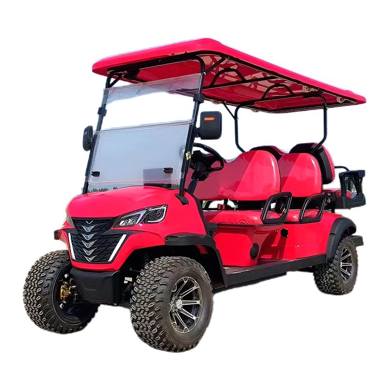 2 4 6 8 asiento Comodidad 48v 5kw Vehículo de baja velocidad Calle Legal Carritos de golf eléctricos