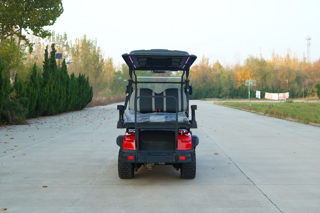 2+2 High-End Luxury Red Electric Golf Cart With Customizable Color And LOGO