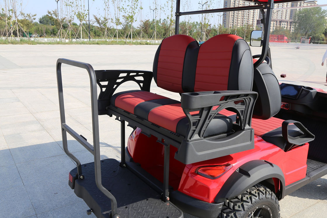 Retro Chinese Red 2+2-Seater Electric Golf Cart Lead-Acid Battery Lithium Battery Support Customized Services