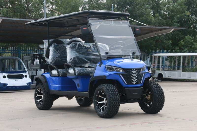 Six-Seater Electric Off-Road Luxury Golf Cart Lithium Battery Supports Customized Color And LOGO
