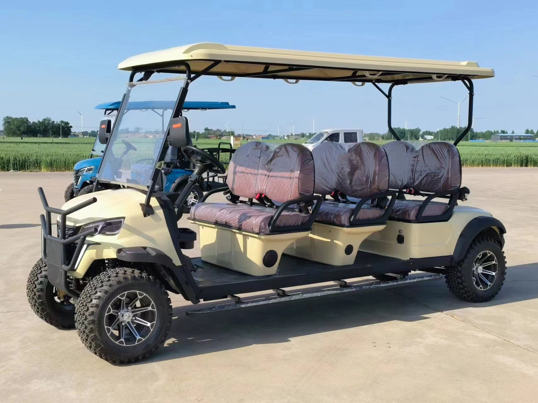 6-seater Classic Golf Cart Equipped With Suspension System, Shock Absorption Performance Is First-class, Can Easily Deal With Grass, Sand And Other Complex Terrain