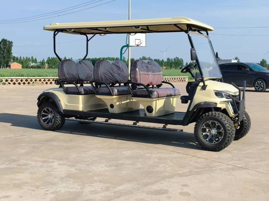 6-seater Classic Golf Cart Equipped With Suspension System, Shock Absorption Performance Is First-class, Can Easily Deal With Grass, Sand And Other Complex Terrain
