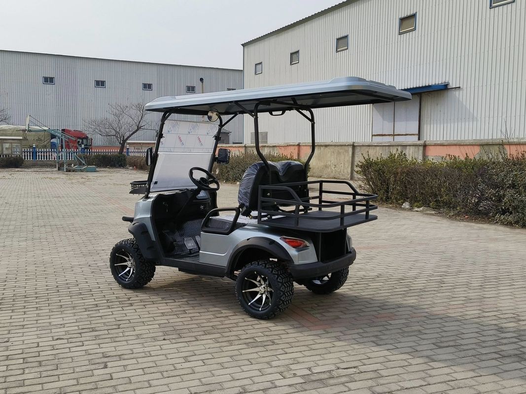 Silver Gray 2+2-Seater Electric Golf Cart Lithium Battery Customized With Color And LOGO And Provides CE Certification