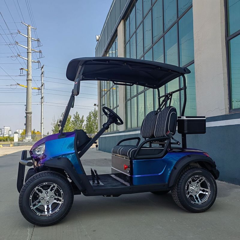 Advanced 2 Seater Odm 72V Lithium Electric Golf Carts Ce Dengan Kecepatan Tampilan Layar