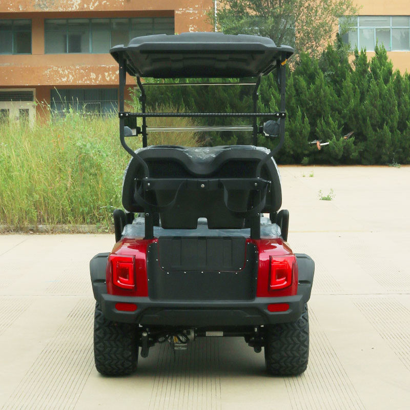 4 chỗ ngồi Đỏ Xe golf điện mới 72v Off Road tốc độ cao với dây an toàn pin lithium