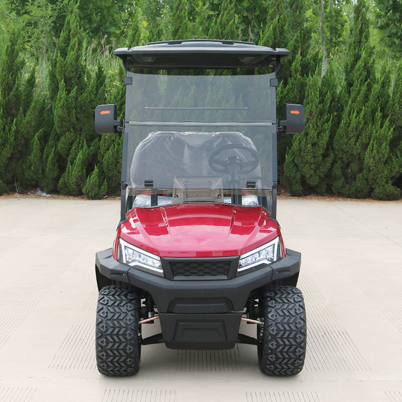 4 chỗ ngồi Đỏ Xe golf điện mới 72v Off Road tốc độ cao với dây an toàn pin lithium