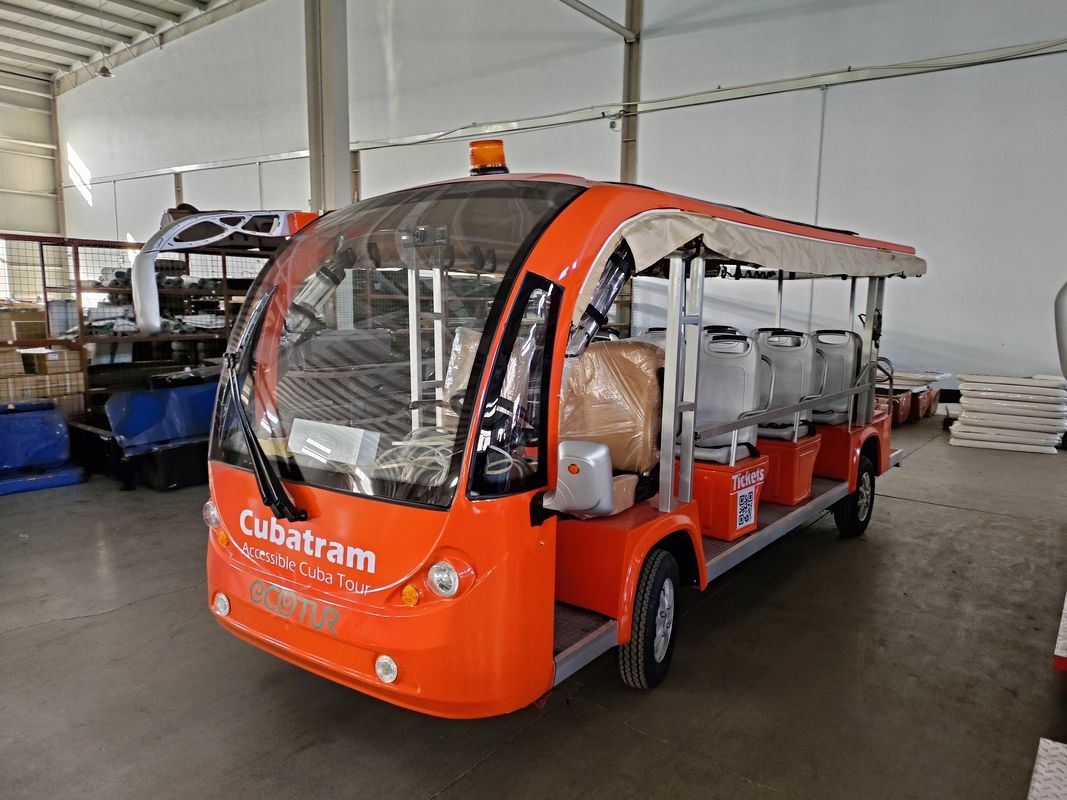 New Energy Lithium Battery 17-seater Enclosed Bus With Customizable Color And LOGO For Airport Pickup And Scenic Spot Sightseeing