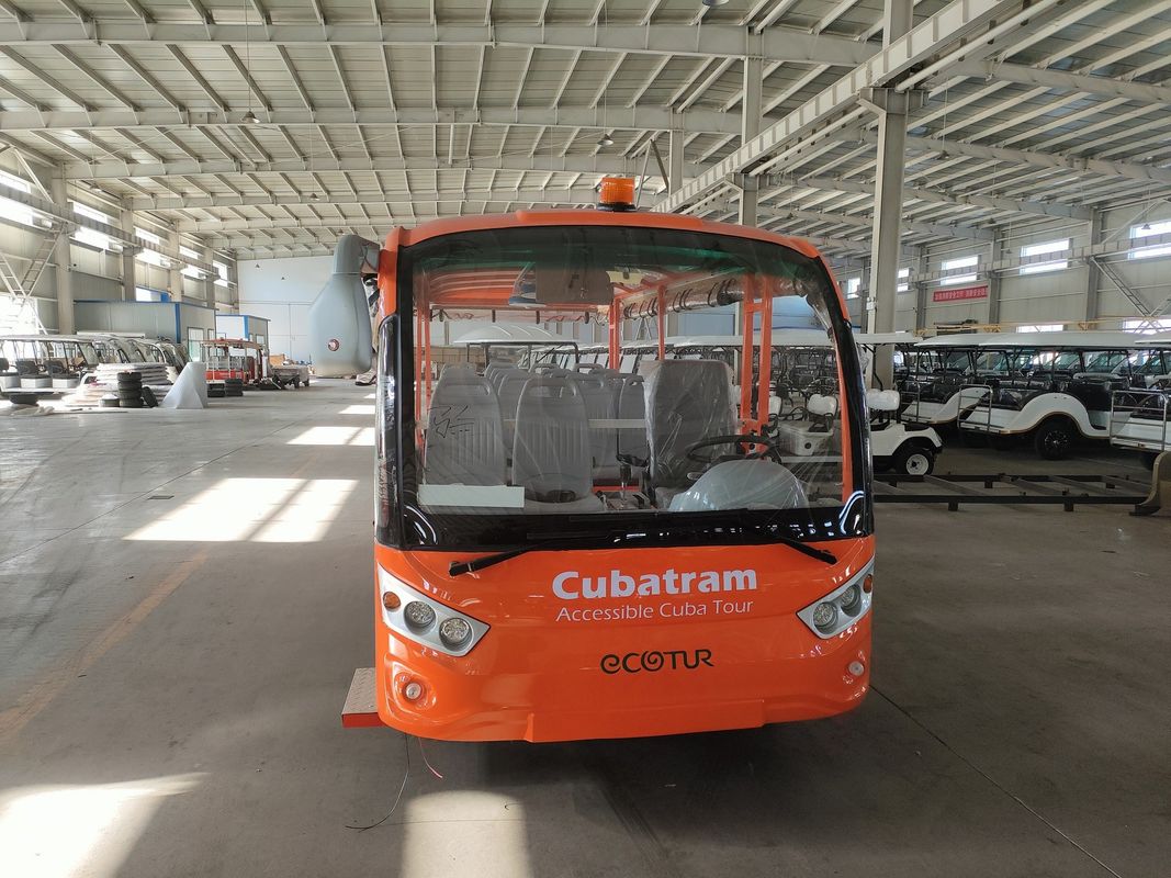 New Energy Lithium Battery 17-seater Enclosed Bus With Customizable Color And LOGO For Airport Pickup And Scenic Spot Sightseeing