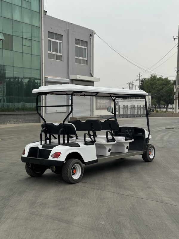 Luxo Branco 6 lugares Bateria de Lítio Off-Road Carrinho de Golf Elétrico Suporta Personalização
