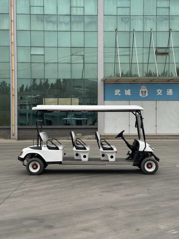 Luxo Branco 6 lugares Bateria de Lítio Off-Road Carrinho de Golf Elétrico Suporta Personalização