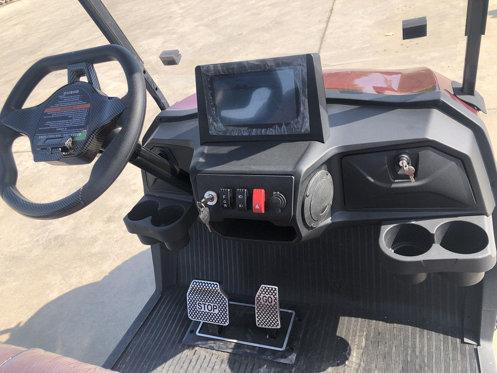 Lithium Battery Macpherson Independent Suspension Aluminum Chassis Four Seater Electric Golf Cart Rear Seat Storage