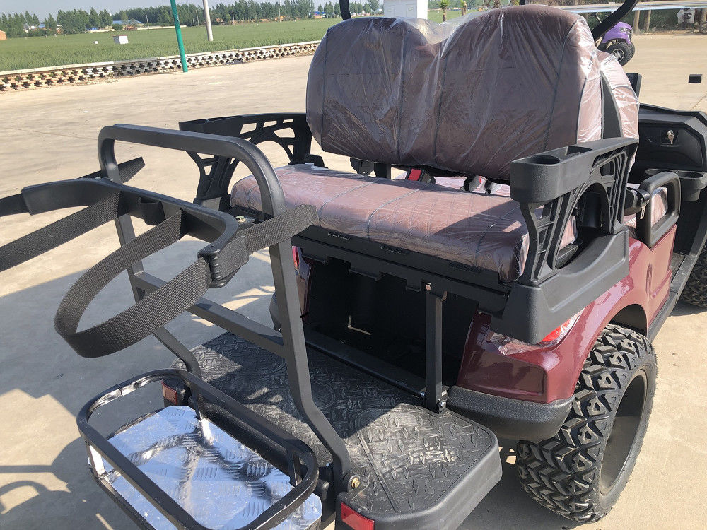 Lithium Battery Macpherson Independent Suspension Aluminum Chassis Four Seater Electric Golf Cart Rear Seat Storage