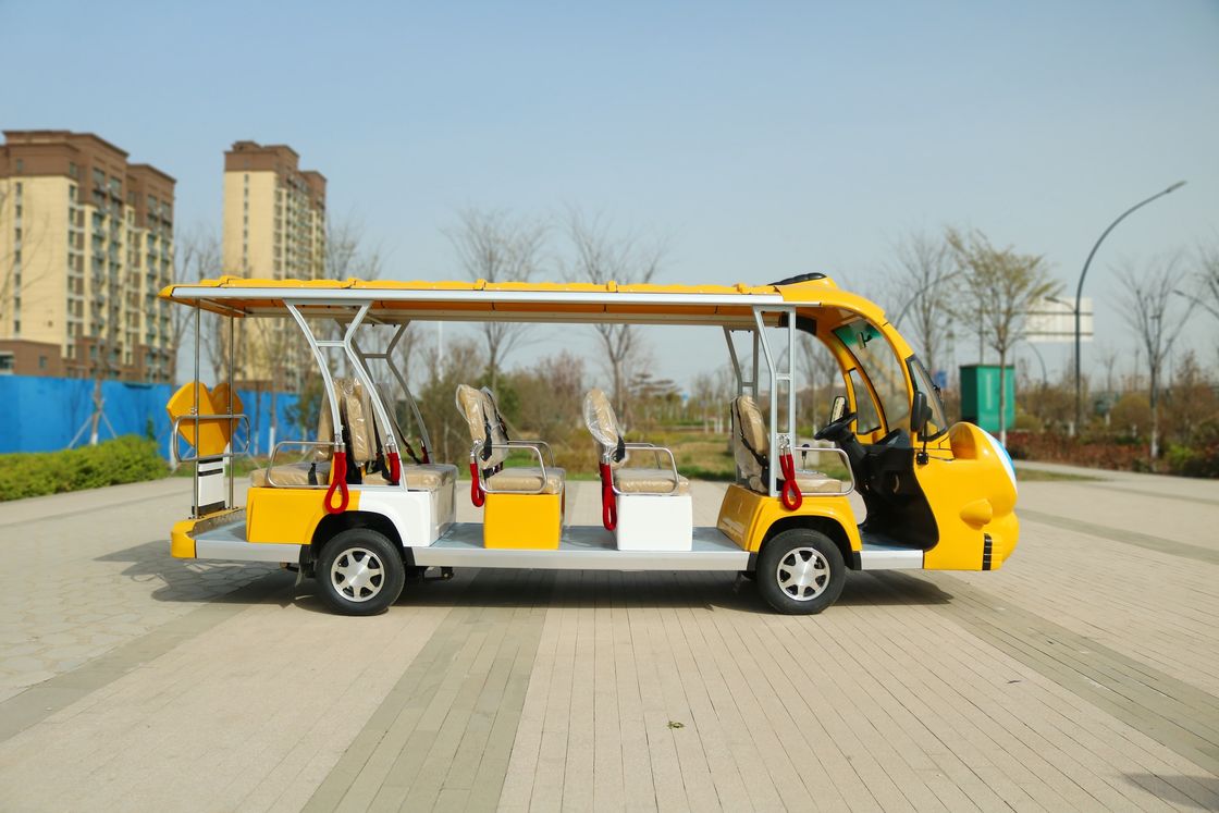 14-Seat Doorless Convertible Electric Sightseeing Bus With Lithium Battery For Children'S Amusement Park Scenic Area, Customized Support