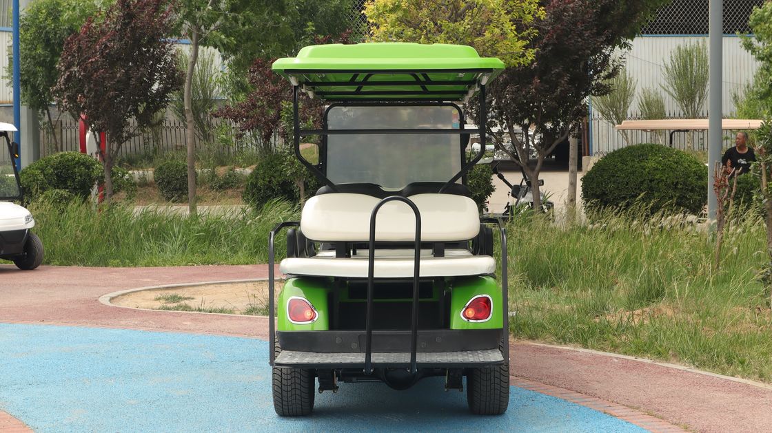 Green High End 6+2 Seater Lithium Battery Off Road Electric Golf Cart Mendukung Penyesuaian