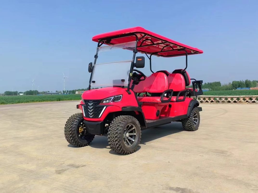 Sechs Sitzplätze Bright Pink Electric Off Road Luxus Golfwagen Lithiumbatterie unterstützt individuelle Farbe und Logo