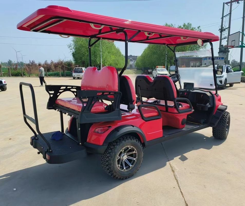 Sechs Sitzplätze Bright Pink Electric Off Road Luxus Golfwagen Lithiumbatterie unterstützt individuelle Farbe und Logo