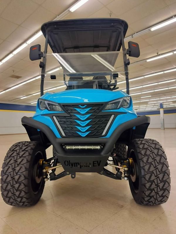 2+2 Classic Off-road Model Blue Electric Golf Cart Lithium Battery With Customizable Color And LOGO