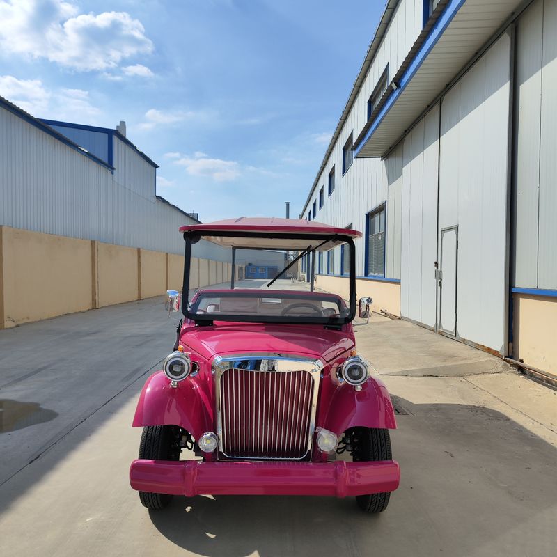 6+2 Seats Classic Retro Electric Convertible Vintage Car Lithium Battery Customizable Color And Doors Built-in Air Conditioning