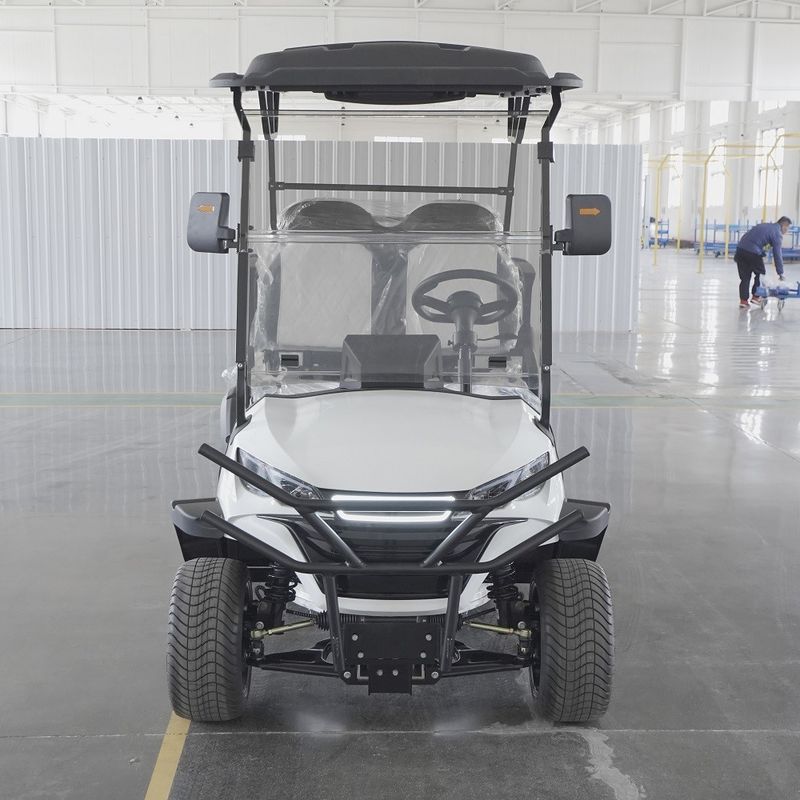 80km Travelling Range 4 Seats Golf Cart with and 3790*1260*1950mm External Size