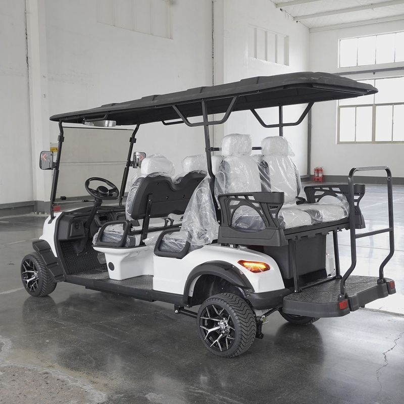 Customizable Logo 6 Seater Golf Cart with 120mm Ground Clearance and Maximum Travel Speed up to 30km/h