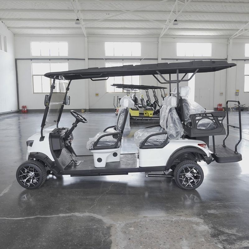 Customizable Logo 6 Seater Golf Cart with 120mm Ground Clearance and Maximum Travel Speed up to 30km/h