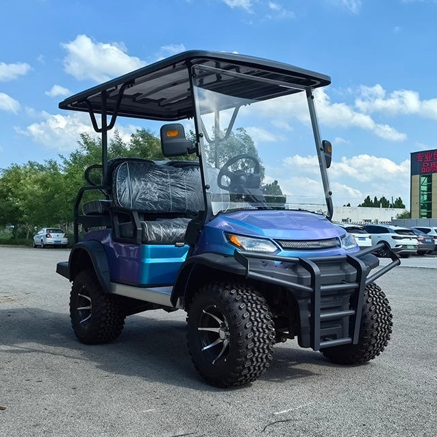 China Factory Price Road Legal Electric Golf Cart 4 Seater Customized CE Certificatation Off-road Tires