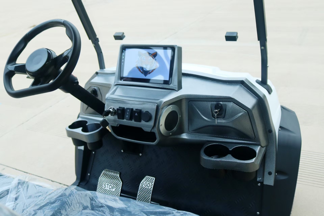 2 Seats Electric Golf Cart 4 Wheel 4 Kw Motors New Design Popular Model Off-road Tire