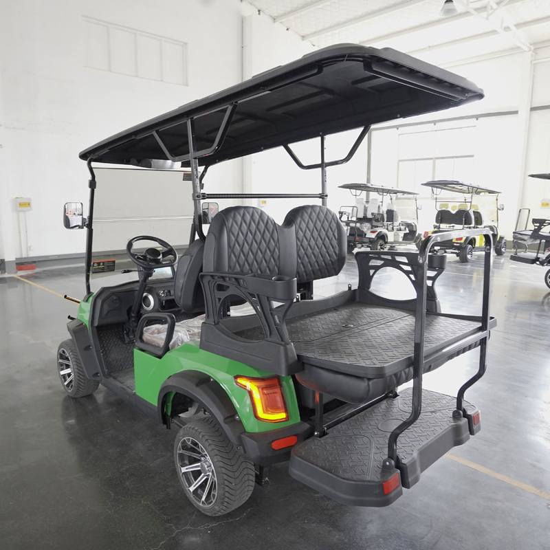 80-120km Driving Range 4 Seater Golf Cart Sunshades 150kg Cargo Capacity and Smooth Performance