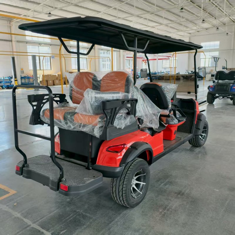 Rack And Pinion Steering 4 Seats Golf Cart for Steering Type and Roof