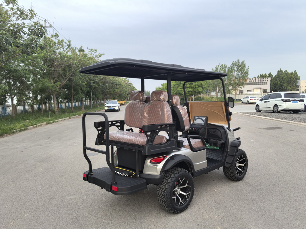 Seating Capacity of 4 People 4 Seater Golf Cart with LED Lighting and 2670mm Wheelbase