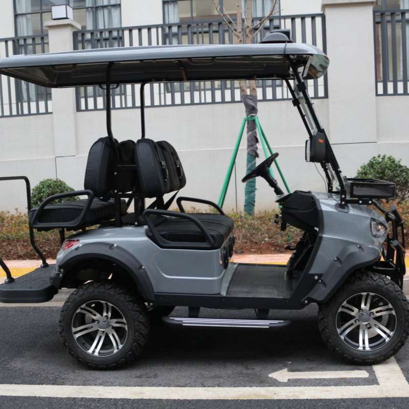 48V Battery Voltage 4 Seats Golf Cart with Durable PP Material