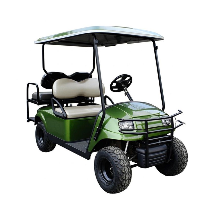48V Battery Powered 2 Seater Golf Cart with Independent Suspension and Rack And Pinion Steering