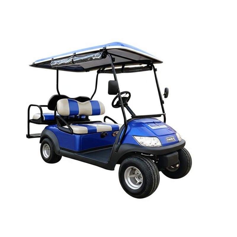 ABS Material 4 Seater Golf Cart with Seating Capacity of 4 People and Optional Rain Curtains