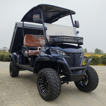 Heavy-Duty New Energy Golf Cart With Dump Bed, Off-Road Tires, Lithium Battery, 2-Seater, Smart Control For Golf Course, Farm, Industrial Transport Use