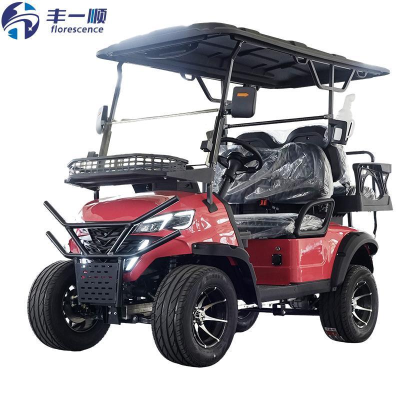 High Power Electric Golf Cart 2+2 4seats 48V Battery 5KW Motor for Golf Course and Resort