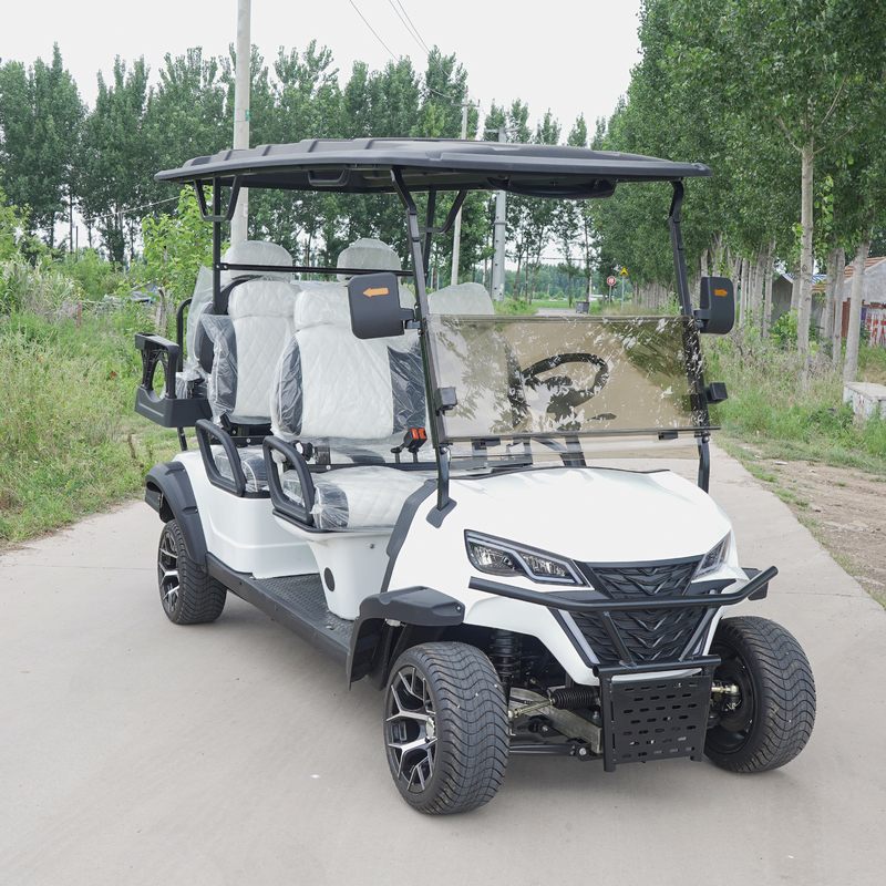 4+2 Seater Utility Electric Golf Cart Support OEM Electric Golf Buggy 70V Lithium Battery