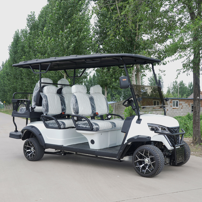 4+2 Seater Utility Electric Golf Cart Support OEM Electric Golf Buggy 70V Lithium Battery