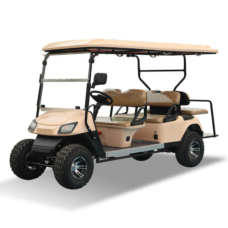 Chinese Luxury Small Mini Golf Cart Club 4+2 Seater Electric Golf Buggy Car Vehicle Cart for Hotel