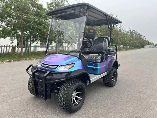 Newly Designed 4 Seater Beach Shuttle LSV (Low Speed Vehicle), Sand-Ready Electric Golf Cart for Coastal Resort Tours