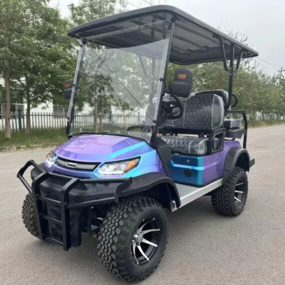 Qingdao EV Golf Cart Manufacturers Electric Tourist 48 Volt 4 Person Club Golf Carts for Sale 