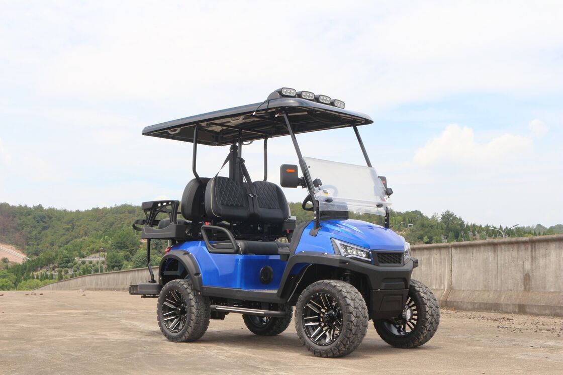 Newly Designed 4 Seater Beach Shuttle LSV (Low Speed Vehicle), Sand-Ready Electric Golf Cart for Coastal Resort Tours